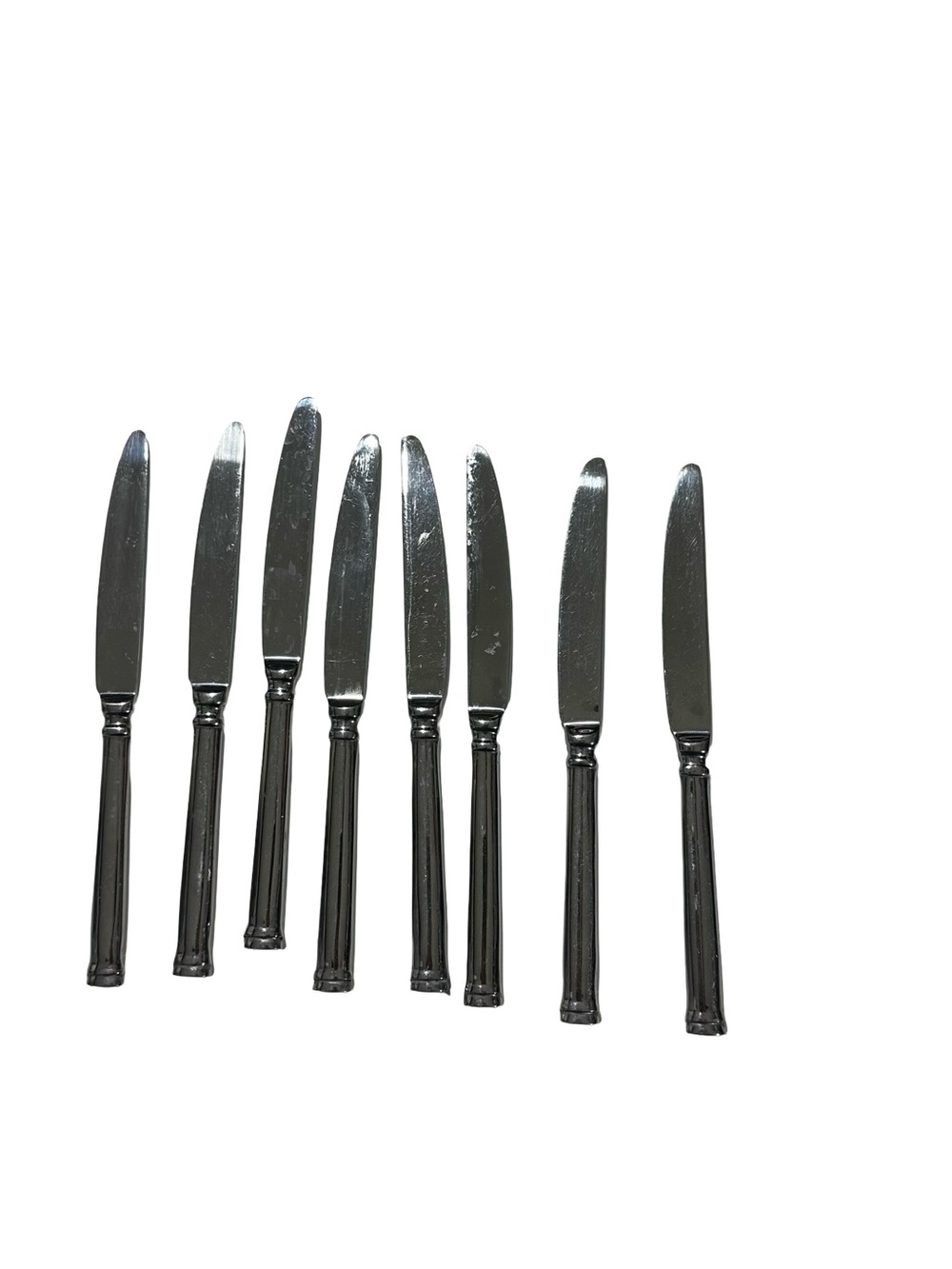 Vtg Set of 8 Cambridge Meridian Stainless Steel Dinner Knives Flat Replacements